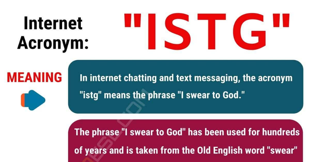 What Does ISTG Mean? A Deep Dive into the Internet Slang That’s Everywhere